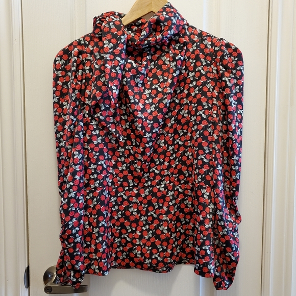 🎈2/$50 Zara Rose Peplum Blouse - Picture 14 of 16